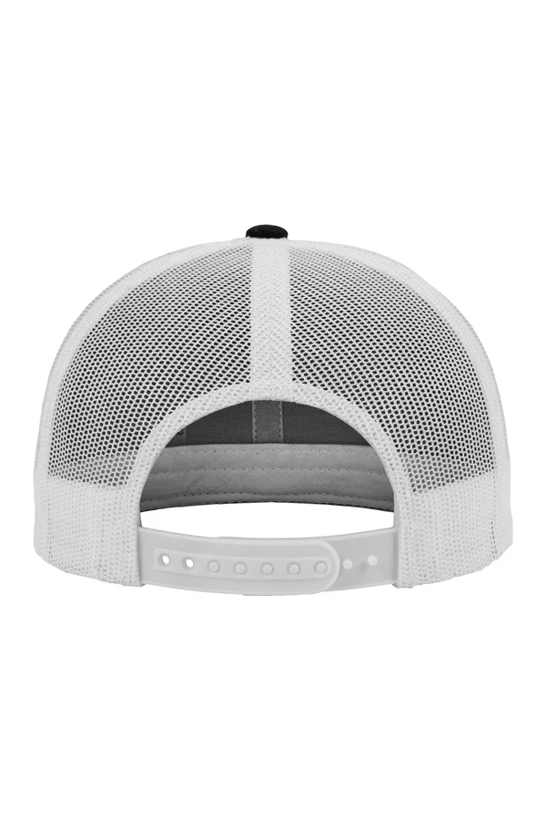 Zweifarbige Retro-Trucker-Kappe Black / White