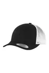 Zweifarbige Retro-Trucker-Kappe Black / White