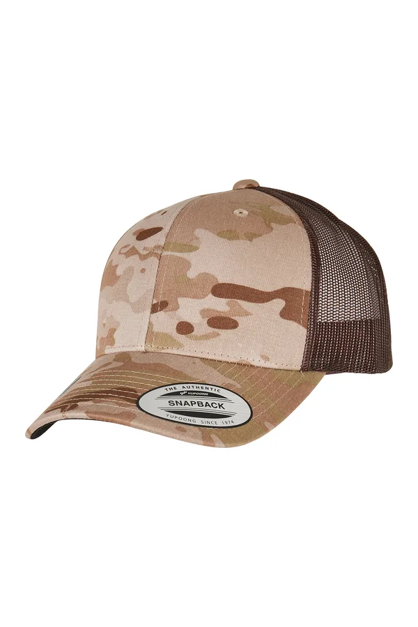 Multicam Retro-Trucker-Kappe Arid / BROWN
