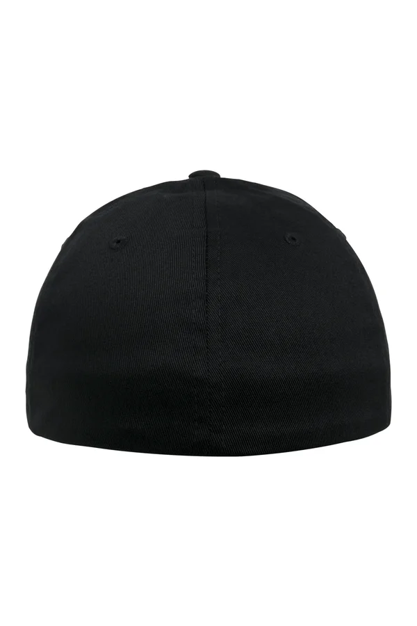 Flexfit-Kappe aus biologischer Baumwolle Black