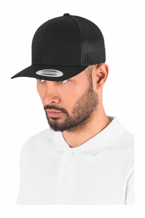 Retro-Trucker-Kappe Black