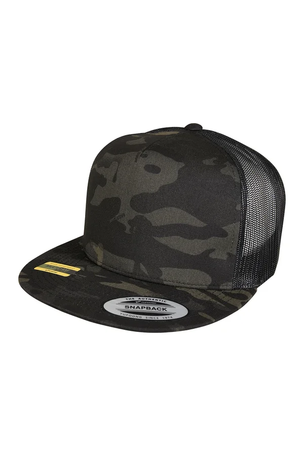 Multicam-Trucker-Kappe Black