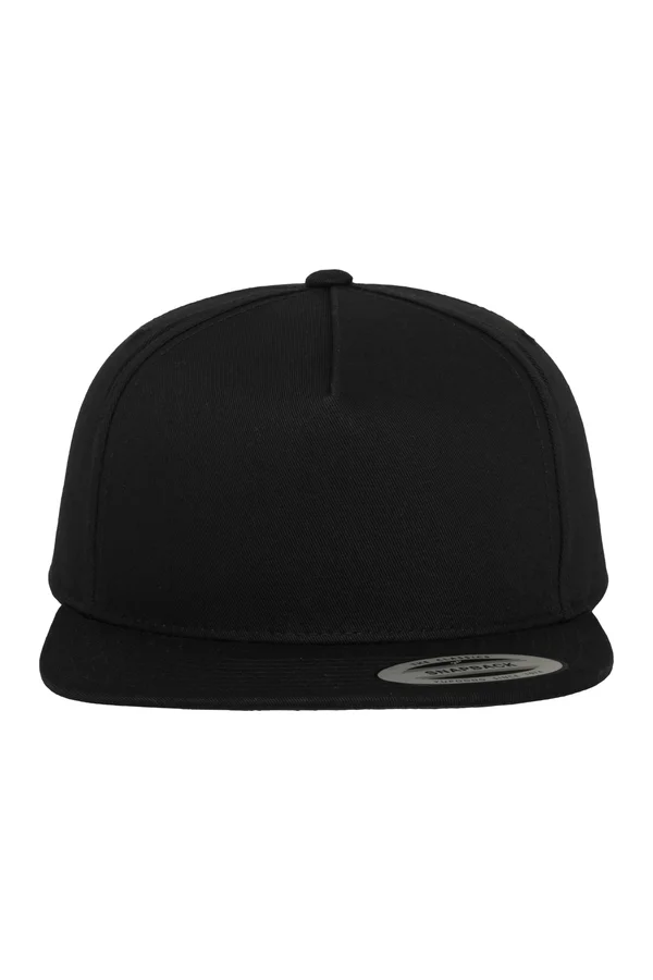 5-Panel-Snapback-Kappe Classic Black