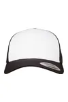 Kappe Retro Trucker mit farbiger Vorderseite Black / White
