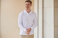 Men's Coolplus® Long-Sleeved Polo Shirt