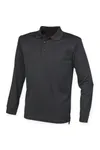 Unisex Coolplus® Long-Sleeved Polo Shirt Black