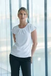 Ladies' pleat front blouse