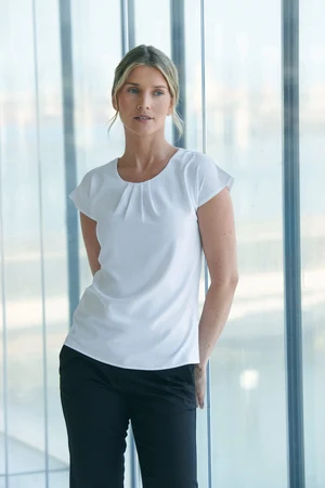 Ladies' pleat front blouse