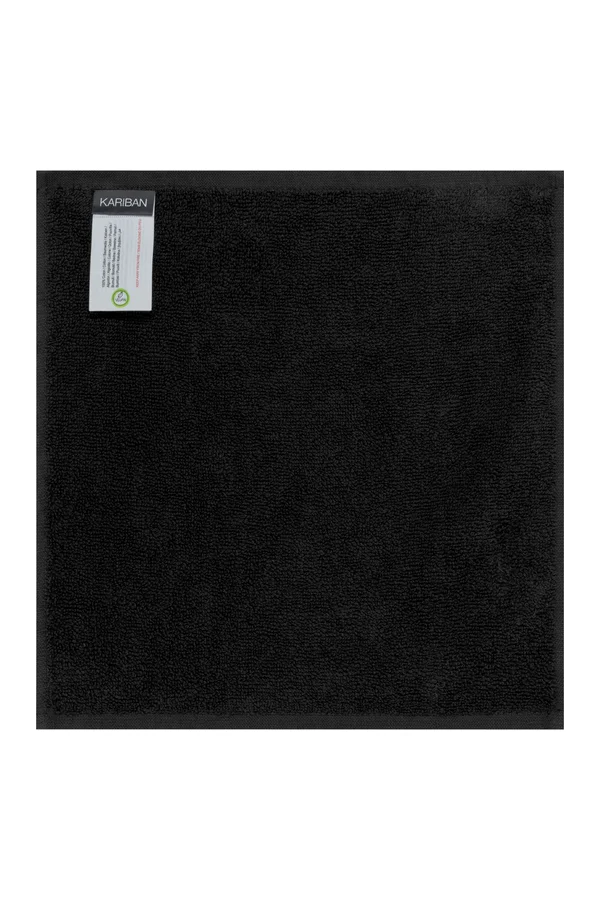 Gästehandtuch 30 x 30 cm – Set von 5 Handtüchern Black