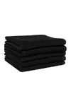 Gästehandtuch 30 x 30 cm – Set von 5 Handtüchern Black