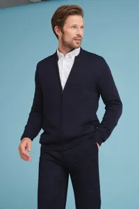 Zip through cardigan