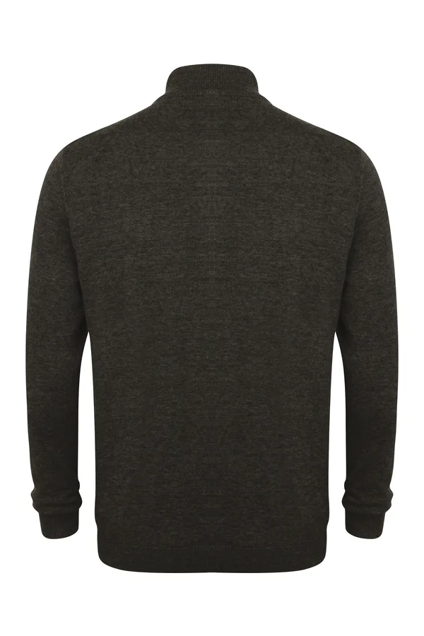 Cardigan mit Reißverschluss Grey Marl