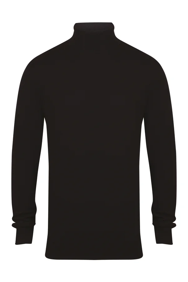 Roll-Neck Jumper Black