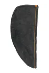 Superweiches Haartrockenhandtuch aus Mikrofaser Dark Grey / Orange