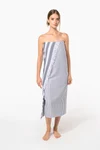 Gestreiftes Fouta-Tuch mit Fransen