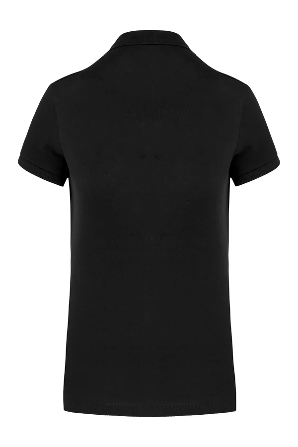 Damen-Kurzarm-Polohemd Supima® Black
