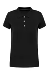 Damen-Kurzarm-Polohemd Supima® Black