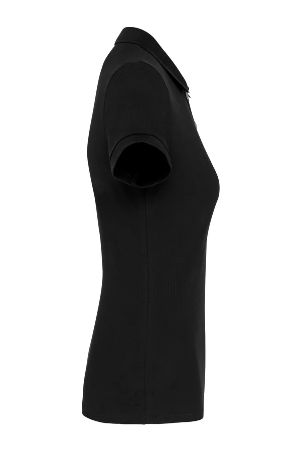 Damen-Kurzarm-Polohemd Supima® Black