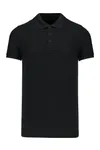 Herren Bio Piqué Polo Black