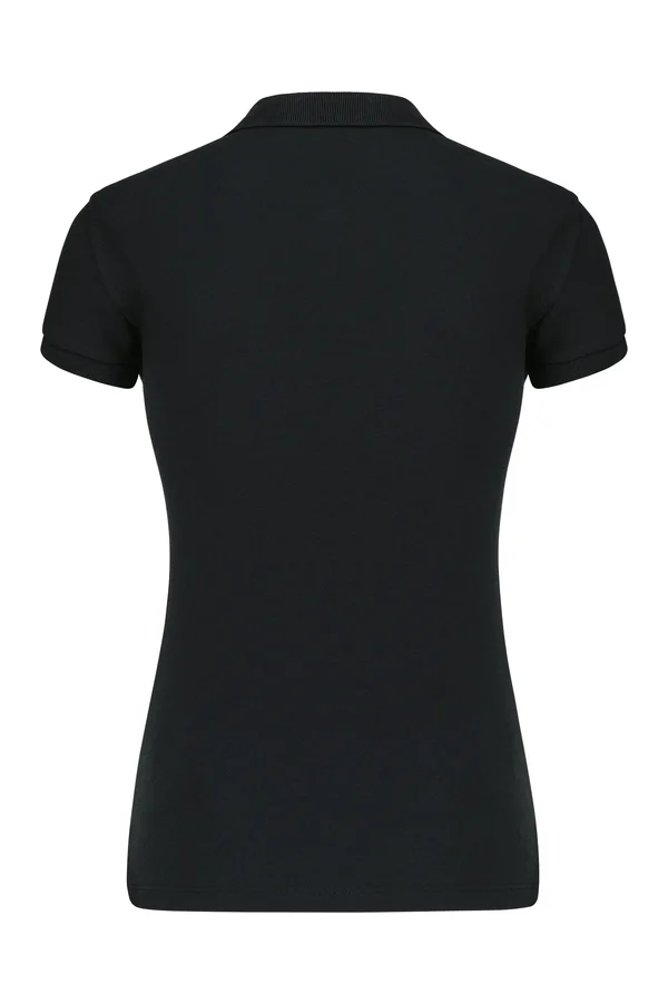 Damen Bio Piqué Polo Black