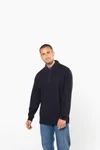 French rib > langarm-poloshirt