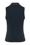 Ärmelloses Polohemd für Damen navy / red / white