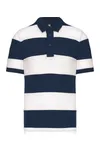 Herren Jersey Polo "Ray" Navy / White