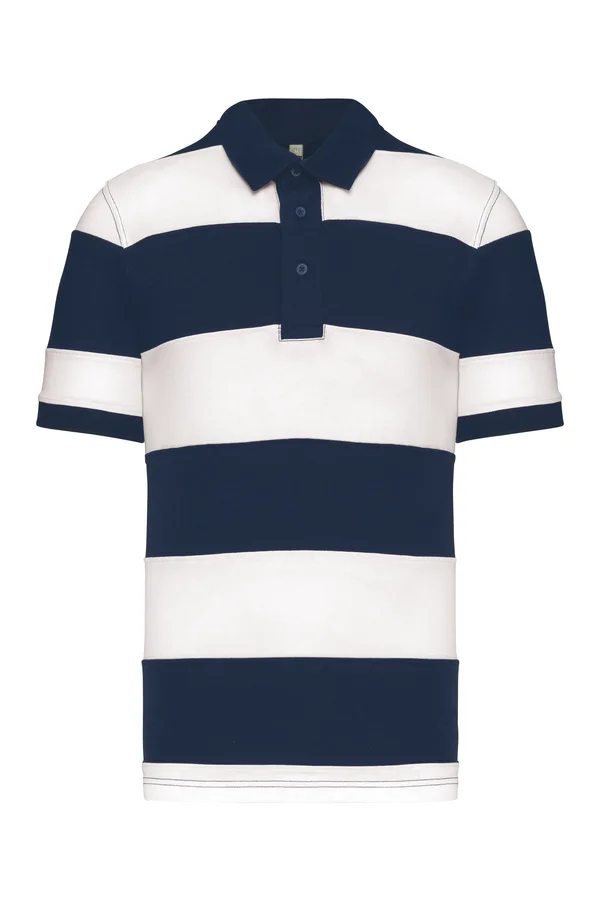 Herren Jersey Polo "Ray" Navy / White