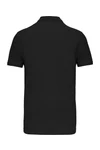 Kurzarm-Polohemd für Herren. Aus Baumwollpiqué Black