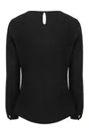 Bluse mit langen Ärmeln Black