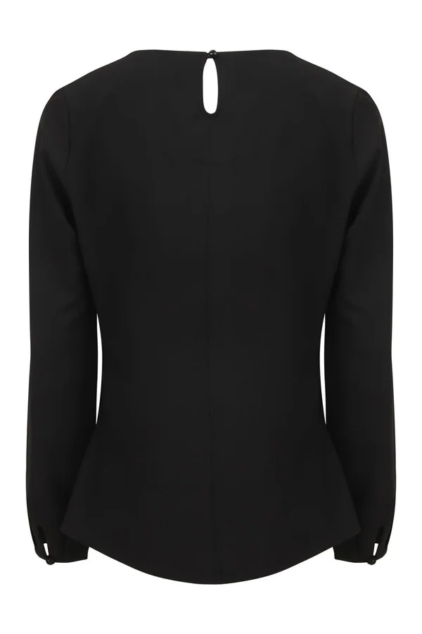 Bluse mit langen Ärmeln Black