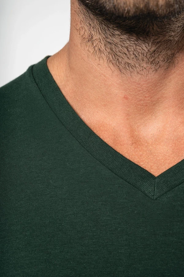Herren-T-Shirt Bio 150 IC mit V-Ausschnitt
