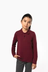 Polohemd mit langen Ärmeln für Kinder.