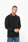 Langarm-Polohemd aus Piqué für Herren
