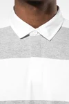 Gestreiftes Polohemd mit kurzen Ärmeln, Unisex