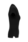 Kurzarm-Polohemd für Damen. Aus Baumwollpiqué Black