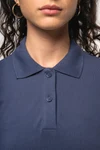 Kurzarm-Polohemd für Damen. Aus Baumwollpiqué