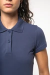 Kurzarm-Polohemd für Damen. Aus Baumwollpiqué