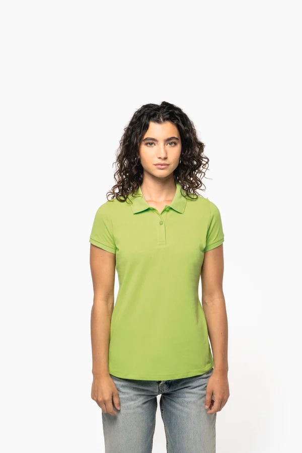 Damen Poloshirt aus Baumwollpiqué