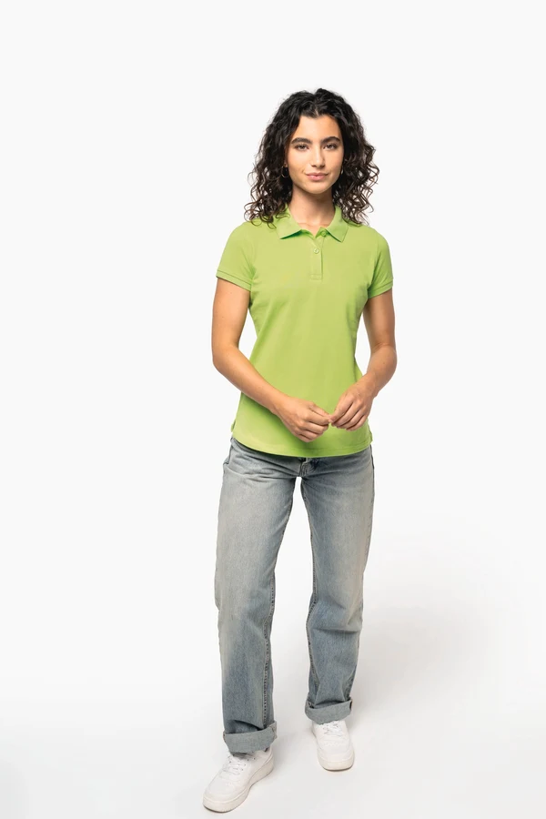 Damen Poloshirt aus Baumwollpiqué