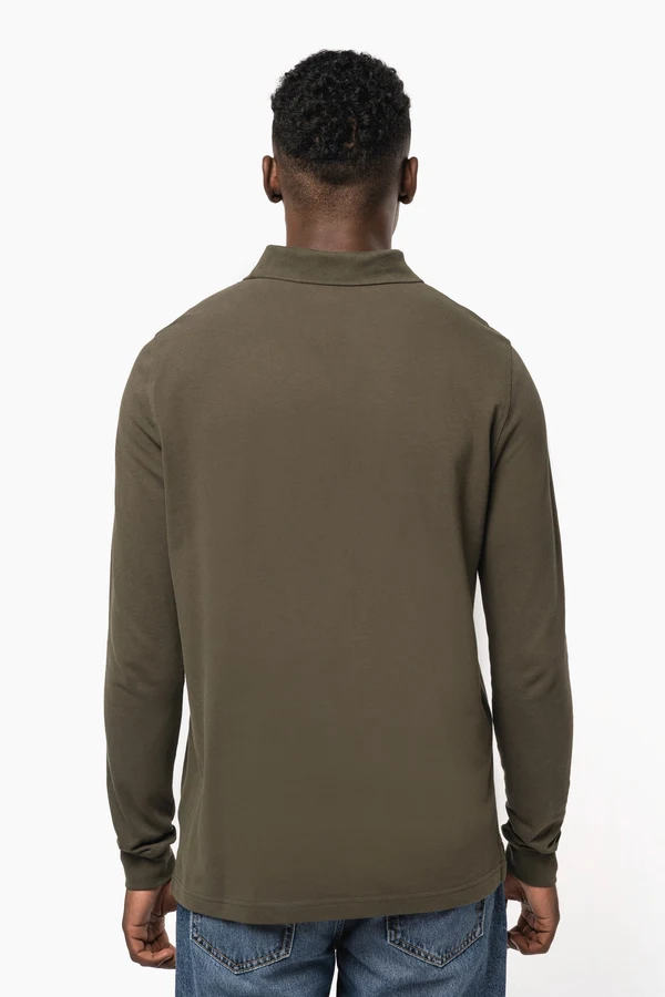 Herren Langarm Poloshirt