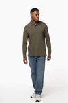 Herren Langarm Poloshirt