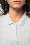 Damen Piqué Poloshirt Langarm