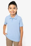 Kinder Kurzarm Poloshirt aus Baumwollpiqué