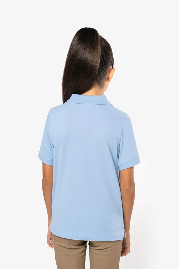 Kinder Kurzarm Poloshirt aus Baumwollpiqué