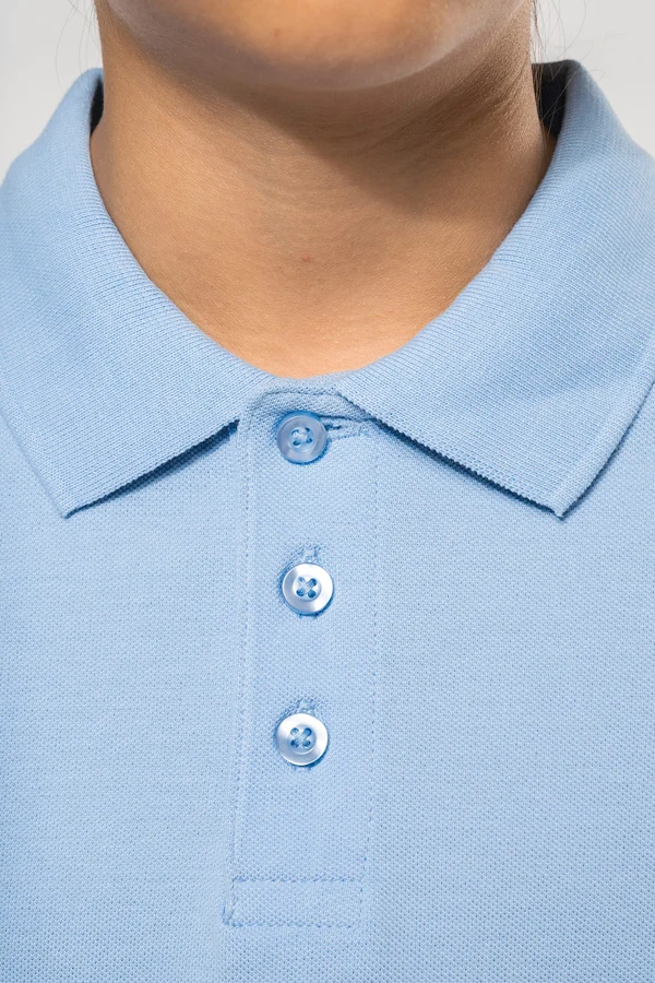 Kinder Kurzarm Poloshirt aus Baumwollpiqué