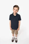 Kinder Kurzarm Poloshirt aus Baumwollpiqué