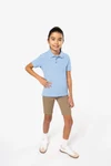 Kinder Kurzarm Poloshirt aus Baumwollpiqué