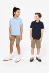 Kinder Kurzarm Poloshirt aus Baumwollpiqué