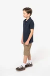 Kinder Kurzarm Poloshirt aus Baumwollpiqué